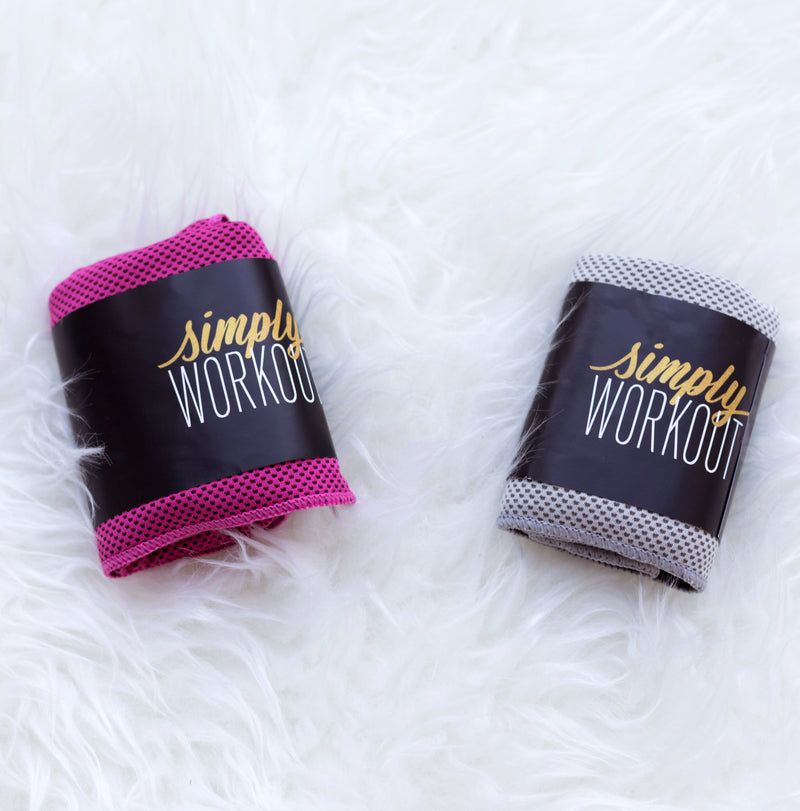 simply workout cooling towels 2 pack