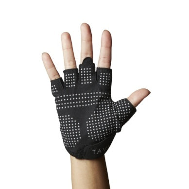 tavi active half finger grip gloves black
