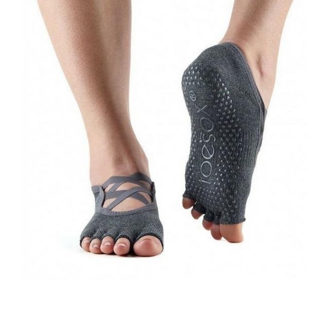 Toe Sox Half Toe Elle Grip Socks - Hydrangea - Billy the Bee - Yoga &  Meditation Accessories