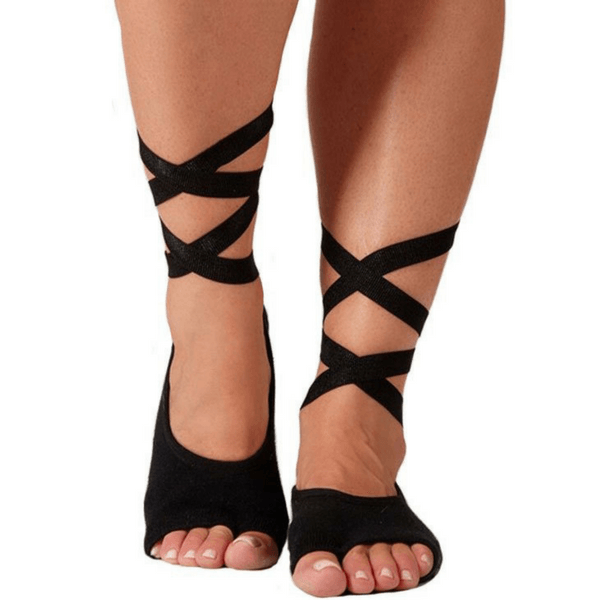 LUCKY HONEY - Honey Grip Sock in Black & Pink on @simplyWORKOUT