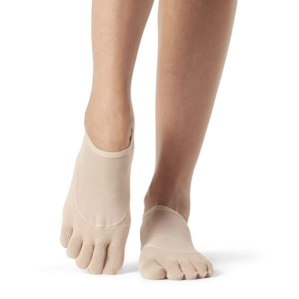 toesox luna full toe nude grip socks
