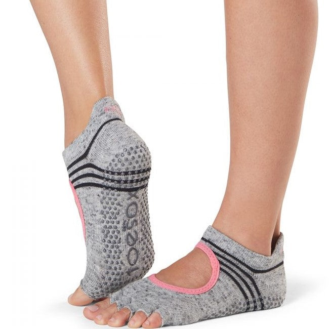 ToeSox Half Toe Bellarina - Grip Socks In Static - NG Sportswear