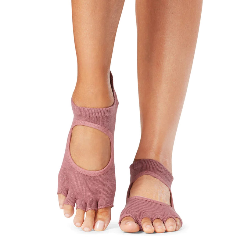 Toesox Half Toe Bellarina Grip Socks - Tough Love