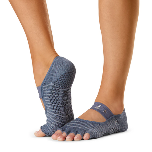 ToeSox Women's 186497 Grip Socks Pilates Barre Non Slip Elle Full