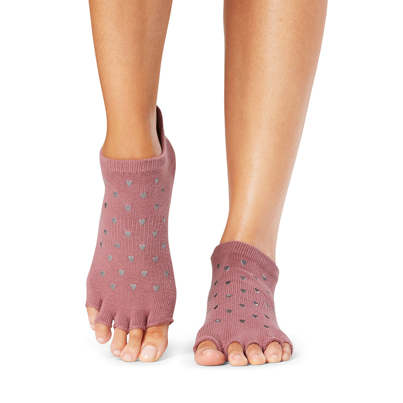 Low Rise Half Toe Grip Socks Tough Love - ToeSox - SimplyWorkout