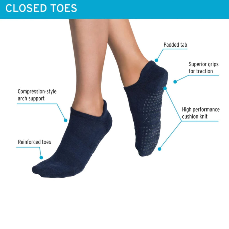 Tab Closed Toe Grip Socks Wild Power 2 Pack - Tucketts