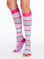 Knee High Grip Sock (Barre / Pilates) - Tucketts - striped